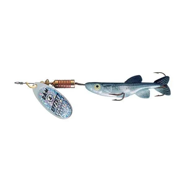 Dodaj do koszyka Błystka obrotowa Minnow Effzett silver / black 3g
