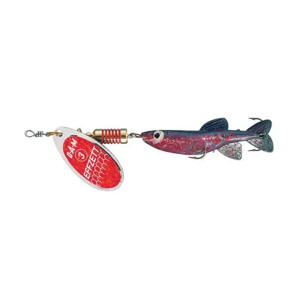 Błystka obrotowa Minnow Effzett red/glitter 7g Nowość