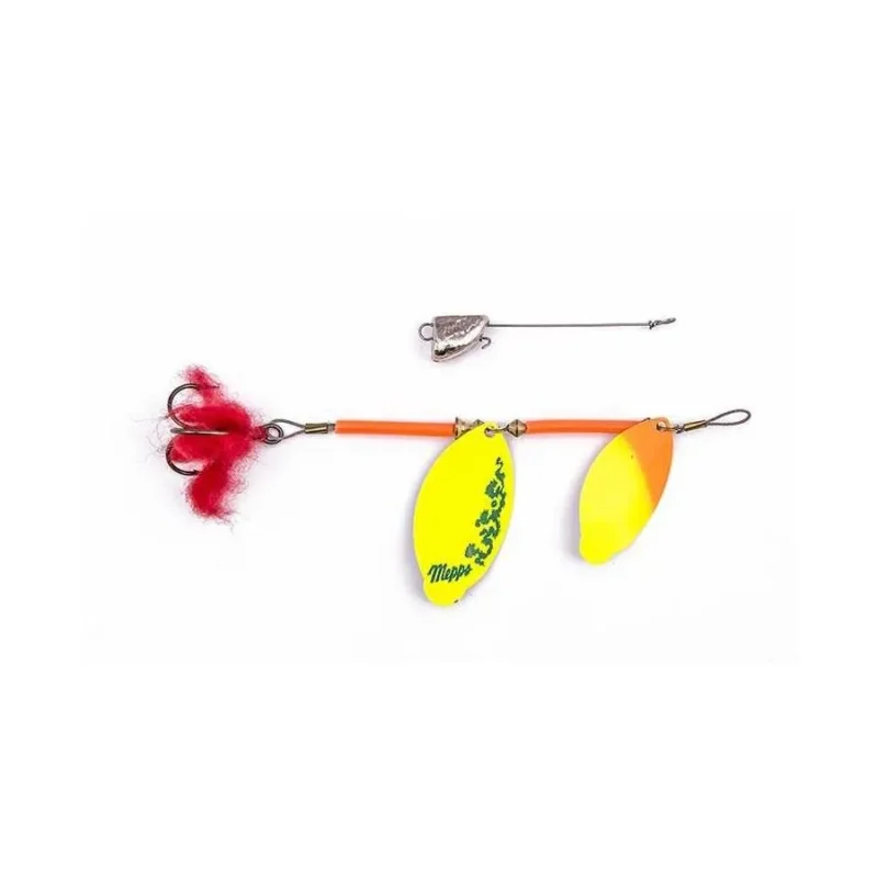 Błystka obrotowa Pike Tandem Mepps srebrny / fluo / orange 27g Bezpieczne zakupy