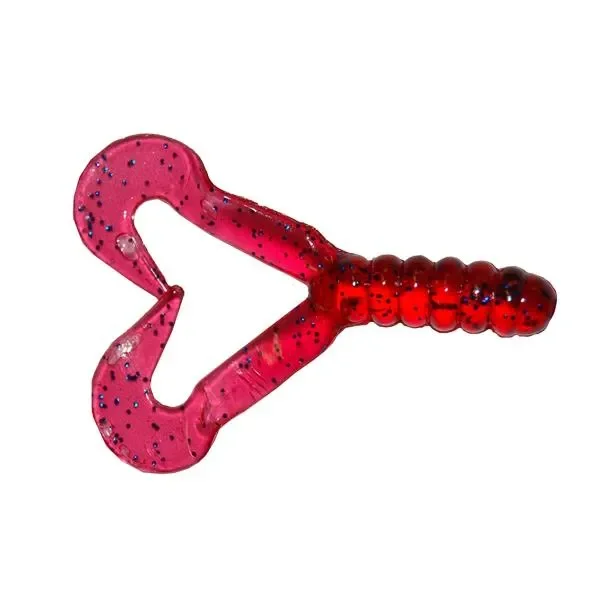 Szybka wysyłka Twister Manns 4,5 cm PU wiśniowy / niebieski brokat