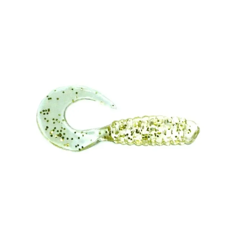 Wysoka jakość Twister Manns 4,0 cm GFCL przezroczysty / złoty brokat