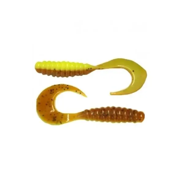 Wysoka jakość Twister Manns 4,0 cm PSCH zielono-brązowy z pieprzem