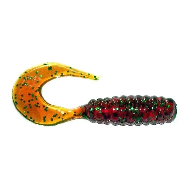 Zniżka Twister Manns 5,5 cm GNFMO motor oil / zielony brokat