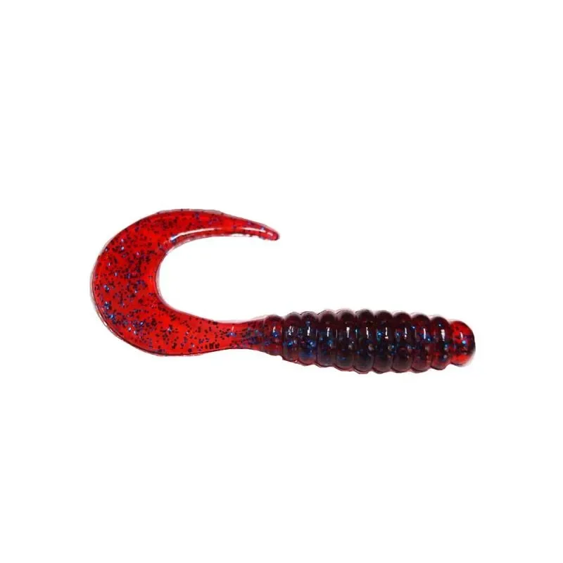 Tani Twister Manns 7 cm PU wiśniowy / niebieski brokat
