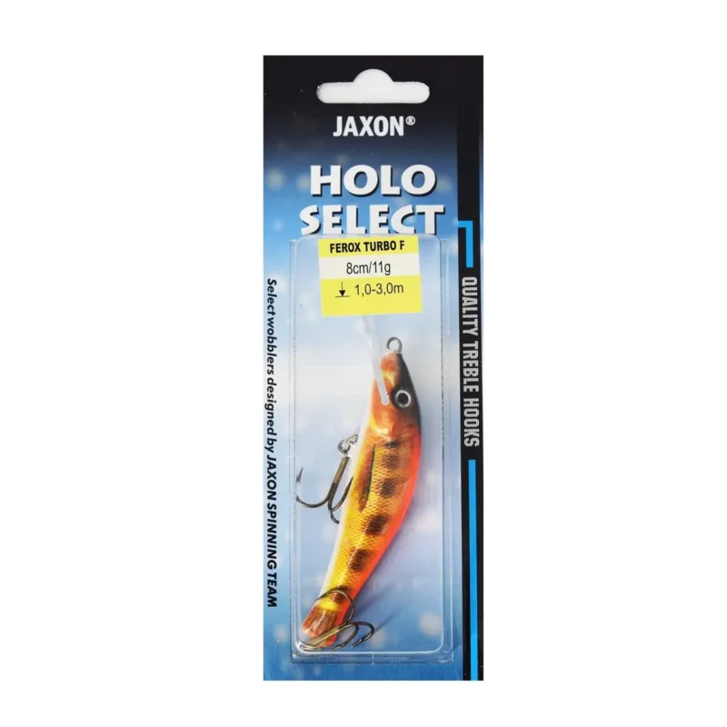 Łatwy zwrot Wobler Holo Select Ferox Turbo Jaxon 8cm / 11g GFO