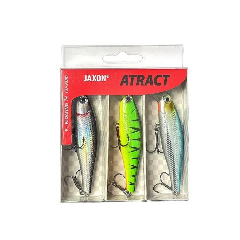 Hit cenowy Zestaw woblerów Atract XHI Jaxon 8,0cm / 10g 3 sztuki