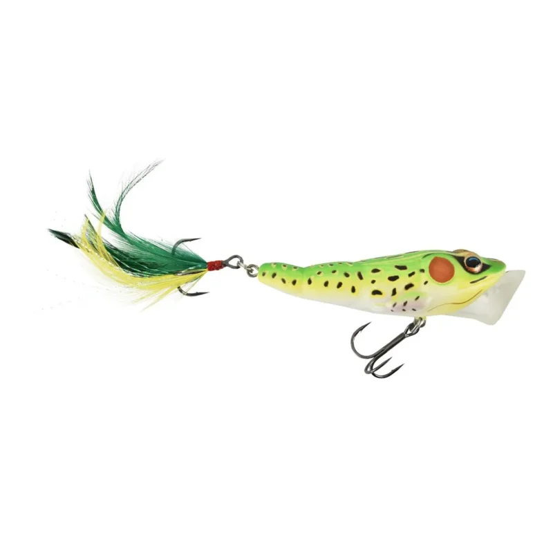 Do wyczerpania zapasów Przynęta Frog Popper Live Target 7.5cm / 14g fluorescent green / yellow