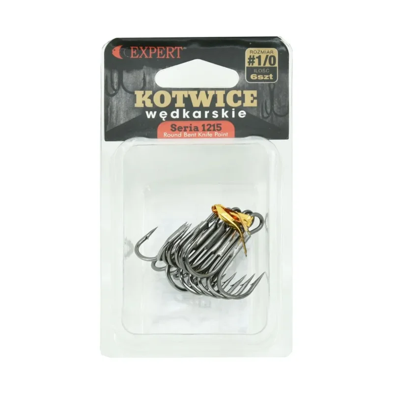 Bestseller Kotwica trójramienna Expert 1215 rozmiar "1/0" opakowanie 6 sztuk