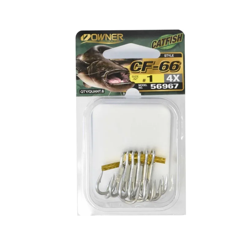 Bestseller Kotwica trójramienna Owner CF66 Catfish rozmiar "1" opakowanie 6 sztuk
