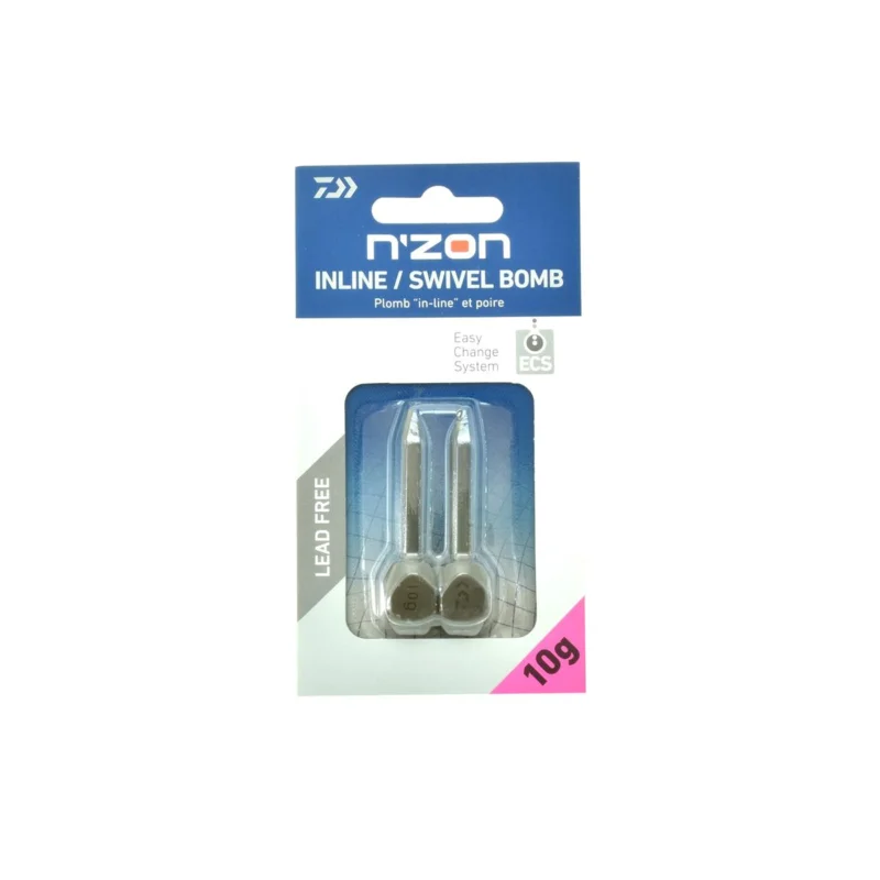 Super okazja Ciężarek Daiwa N'Zon Inline Swivel Bomb 10g 2szt