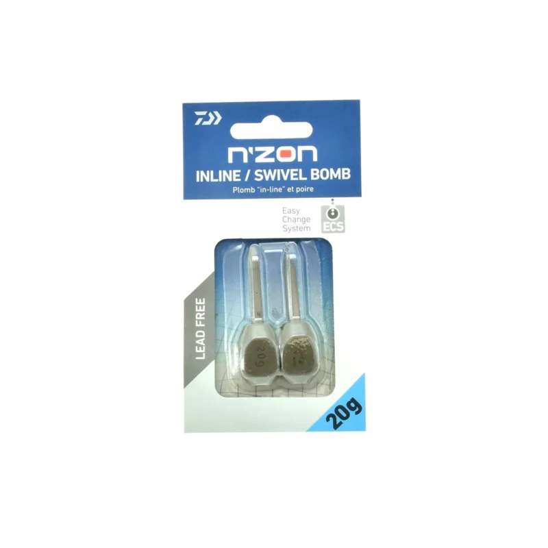 Taniej Ciężarek Daiwa N'Zon Inline Swivel Bomb 20g 2szt