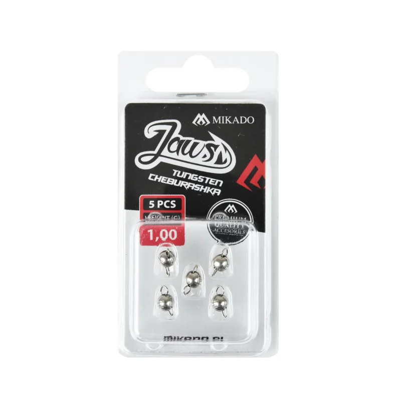 Tylko dziś Czeburaszka wolframowa Mikado Jaws 1.0g 5 sztuk