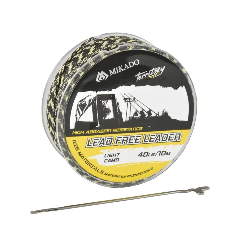 Obniżka ceny Przypon karpiowy Mikado Lead Free Leader 40lbs/10m - jasny camo