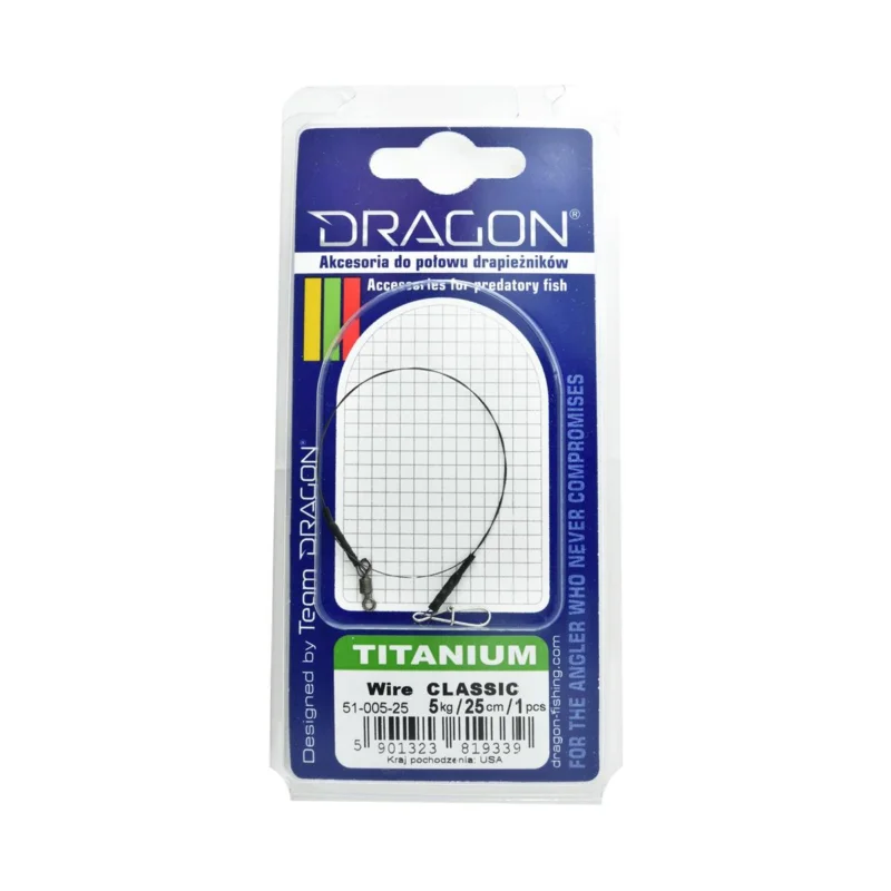 Kup teraz Przypon spinningowy Dragon Titanium 5kg 25cm 1 sztuka