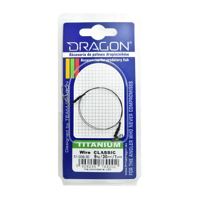 Tylko dziś Przypon spinningowy Dragon Titanium 9kg 30cm 1 sztuka
