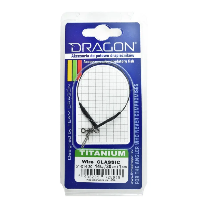 Kup teraz Przypon spinningowy Dragon Titanium 14kg 30cm 1 sztuka
