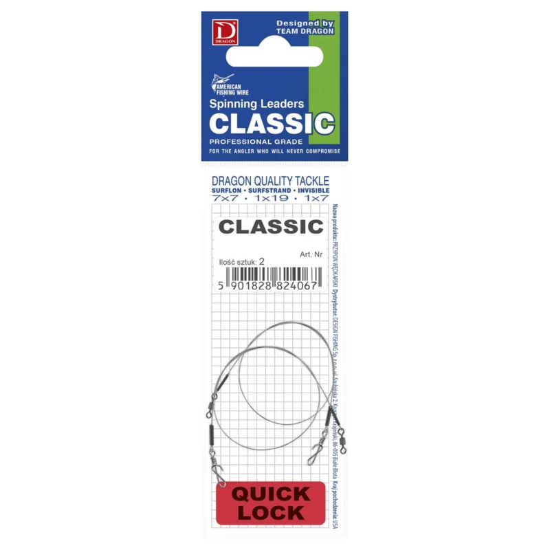 Przypon Dragon Classic Quick Lock 1x7 Surfstrand 7kg 15cm 2 sztuki Zamów dziś
