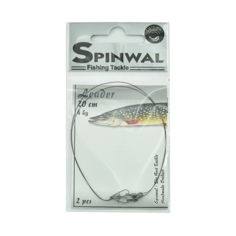 Przypon spinningowy wolframowy Spinwal 20 cm 4 kg 2 sztuki Rabat