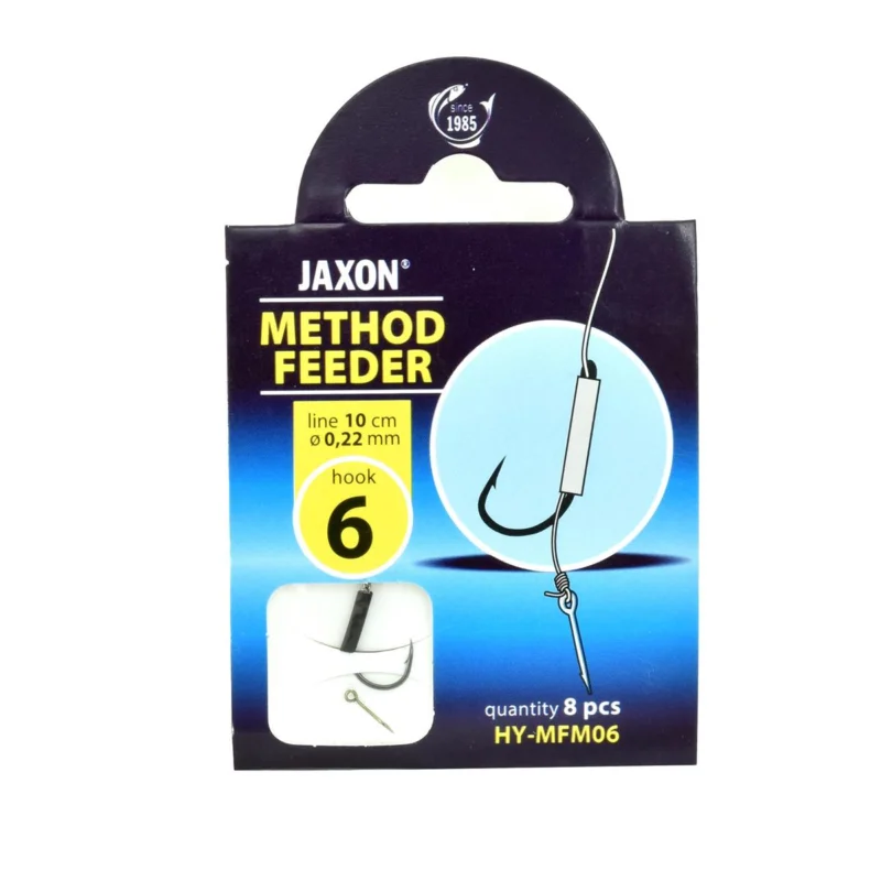 Zamów dziś Haczyki z przyponem Jaxon Method Feeder z igłą 0.22mm 30cm rozmiar 6 8 sztuk