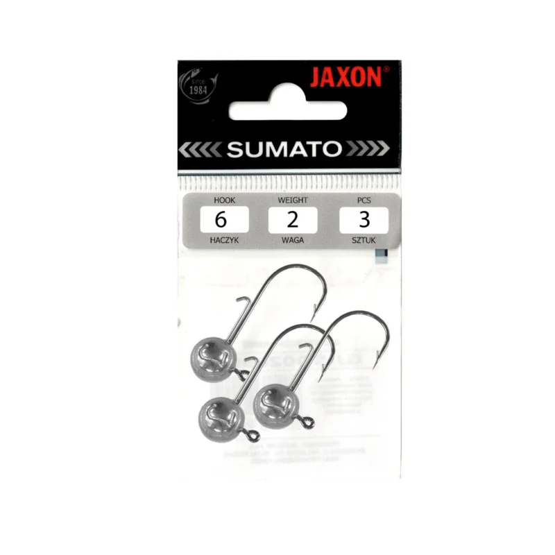 Główka jigowa spinningowa Sumato Black Slim Micro #6 2,0g 3 sztuki Darmowa dostawa