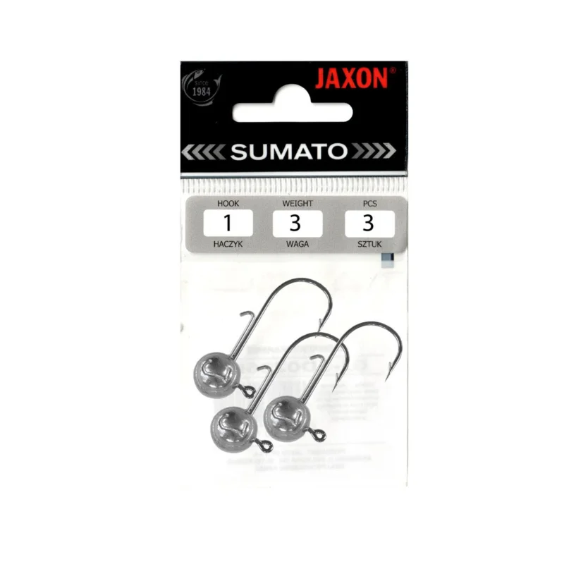 Główka jigowa spinningowa Sumato Black Slim hak #1 3g 3 sztuki Wybór klientów