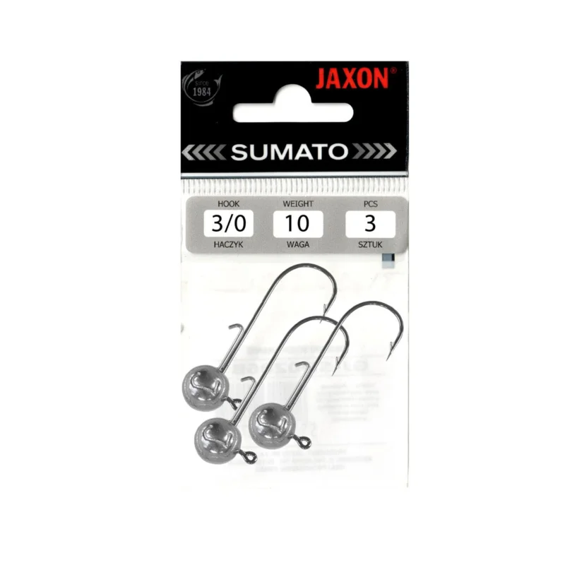 Główka jigowa spinningowa Sumato Black Slim hak #3/0 10g 3 sztuki Hit sprzedaży