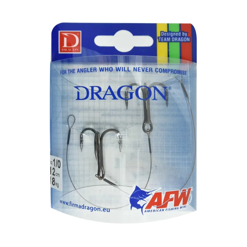 Wysoka jakość Dozbrojka Dragon 1x7 Surfstrand rozmiar 1/0 18kg12cm 2 sztuki