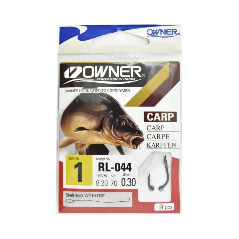 Haczyki z przyponem Owner RL044 rozmiar 1 - czarny Oferta czasowa