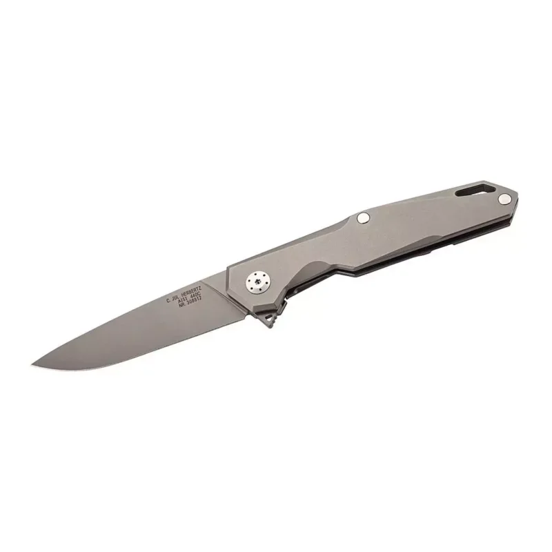 Super okazja Nóż składany Herbertz Solingen Grey Titanium, Titanium Coating 440C (308812)