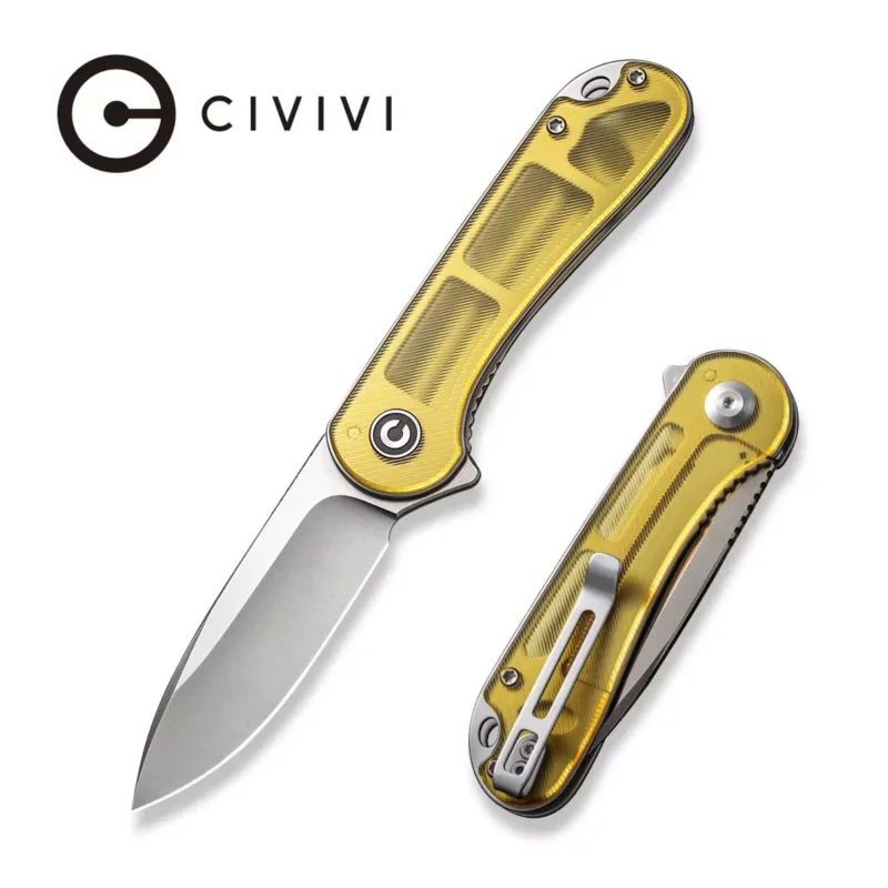 Sprawdź teraz Nóż składany Civivi Elementum Flipper Polished Ultem, Satin D2 (C907A-4)