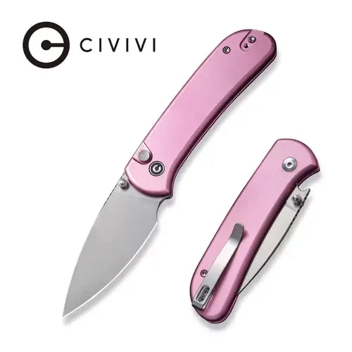 Oferta Civivi Knife Qubit Pink Aluminum, Satin 14C28N (C22030E-5)