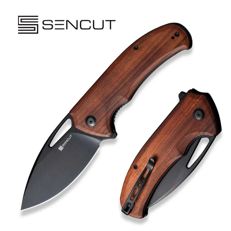 Nóż składany Sencut Phantara Guibourtia Wood, Black 9Cr18MoV (S23014-4) Wyjątkowa oferta
