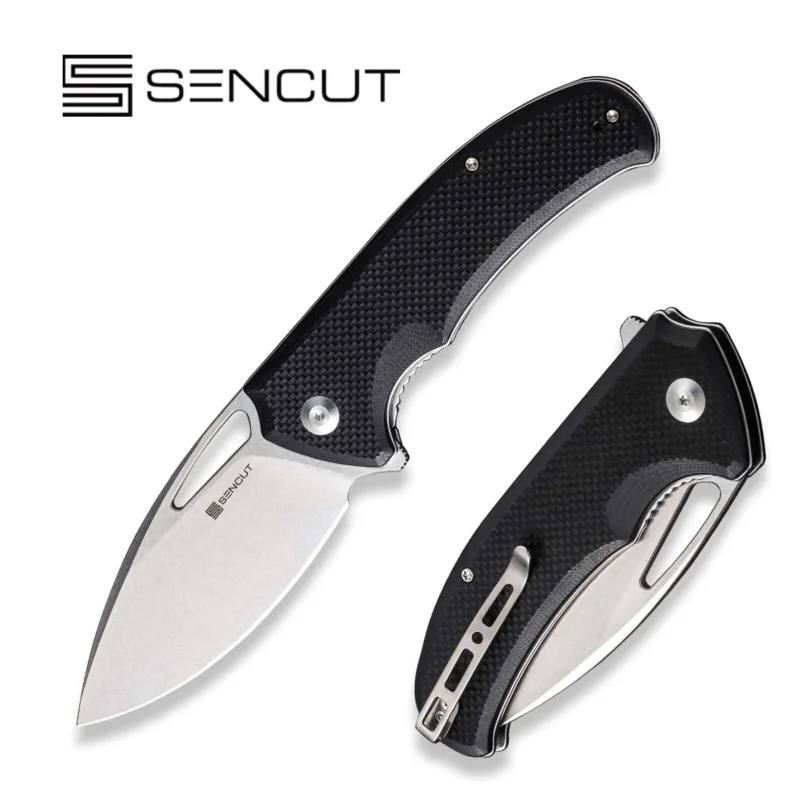 Promocja Nóż składany Sencut Phantara Black Coarse G10, Stonewashed 9Cr18MoV (S23014-1)