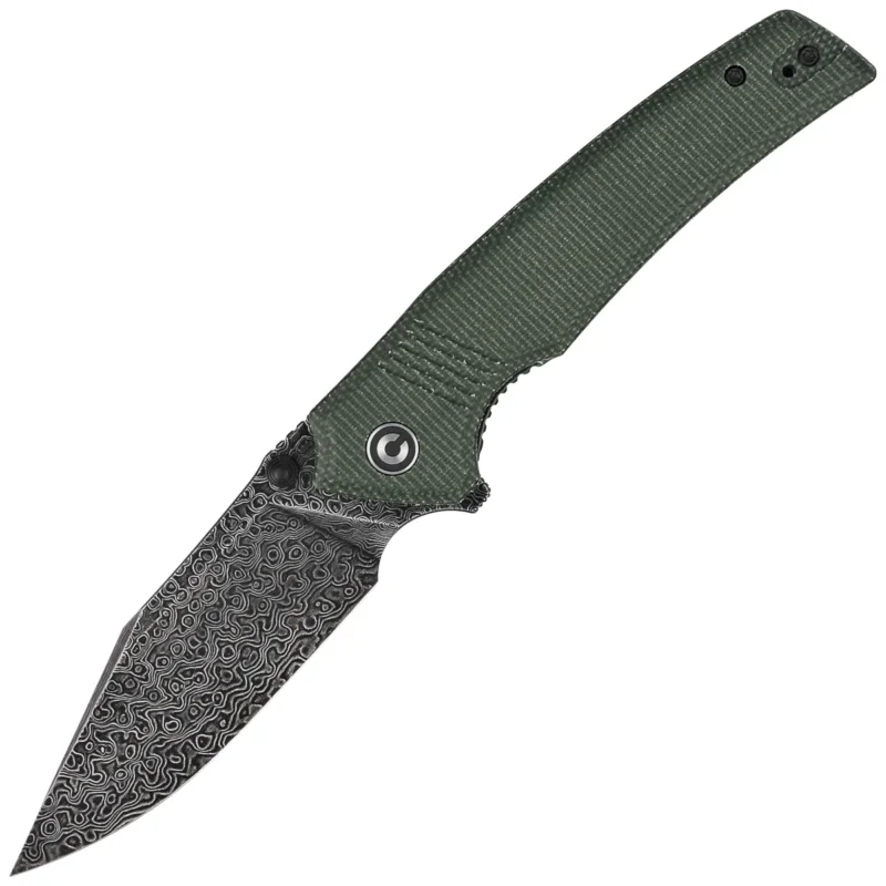 Nóż składany Civivi Tranquil Green Canvas Micarta, Black Hand Rubbed Damascus (C23027-DS1) Najlepsza cena