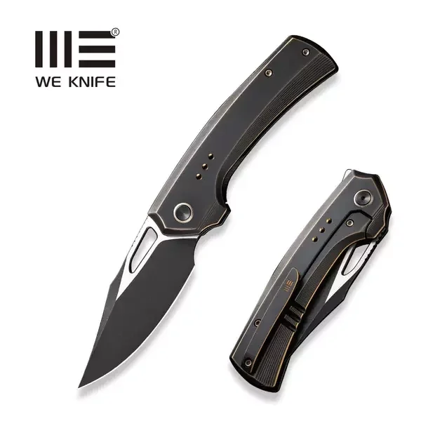 WE Knife Nefaris LE No 071/155 Bronze / Black Titanium, Black Stonewashed / Satin CPM 20CV (WE22040D-3) Niska cena
