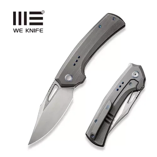 Dostępne od ręki WE Knife Nefaris LE No ???/155 Gray Hand Rubbed Titanium, Hand Rubbed Satin CPM 20CV (WE22040D-1)