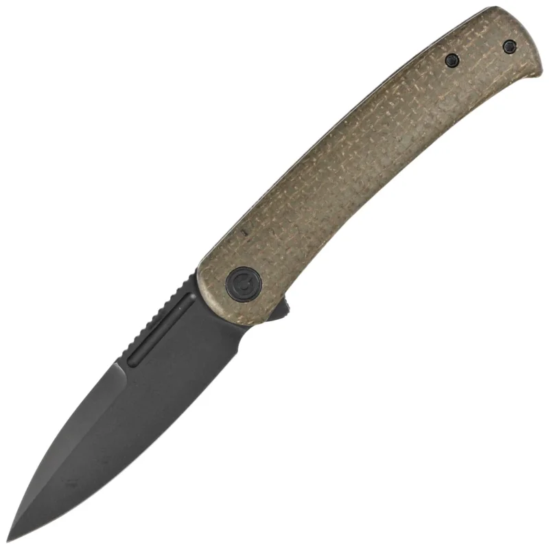 Nóż składany Civivi Caetus Green Burlap Micarta, Black Stonewashed 14C28N (C21025C-3) Ostatnie sztuki