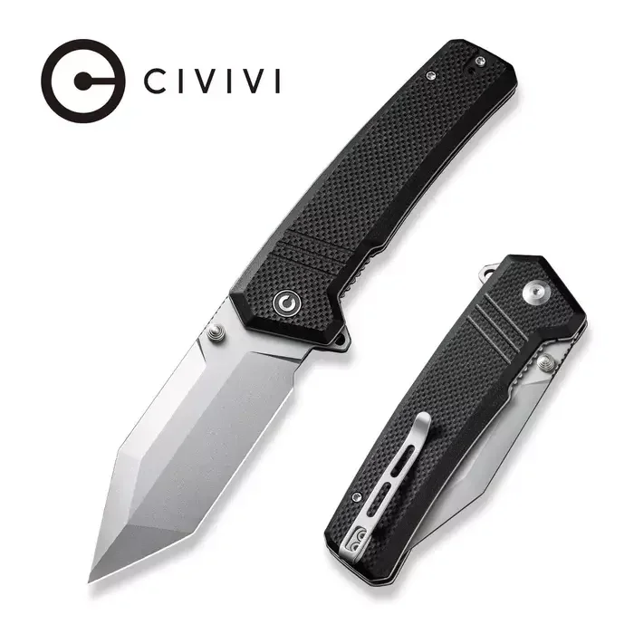 Civivi Knife Bhaltair Black Coarse G10, Stonewashed 14C28N (C23024-1) Darmowy zwrot