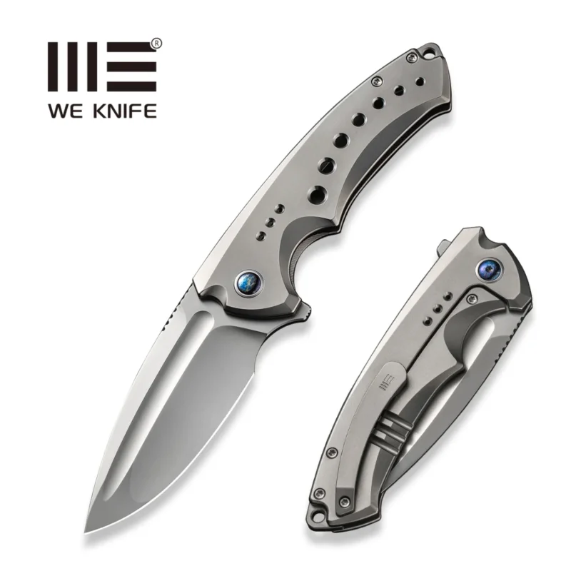 Kup online Nóż składany WE Knife Nexusia LE No 155/155 Bead Blasted Titanium, Bead Blasted CPM 20CV (WE22044-4)