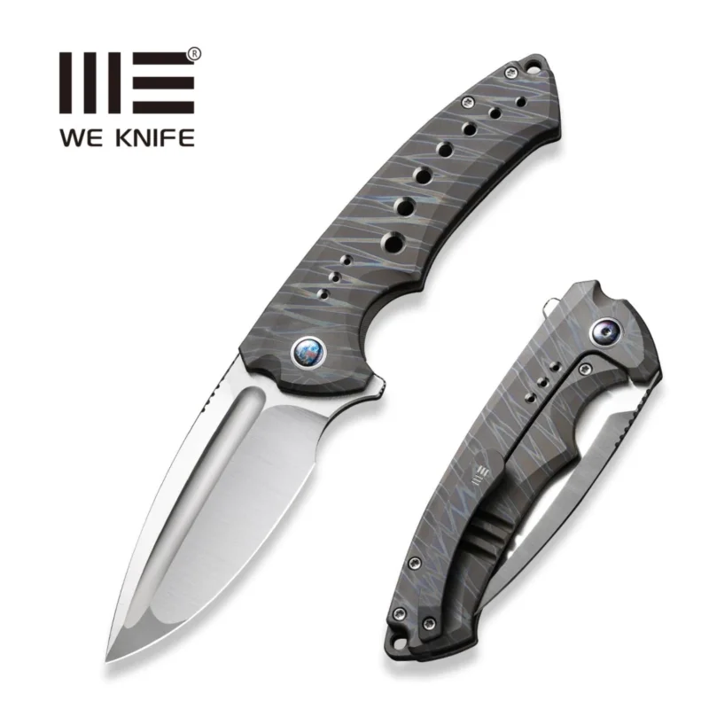 WE Knife Nexusia LE No ???/150 Tiger Stripe Titanium, Satin CPM 20CV (WE22044-3) Szybka dostawa