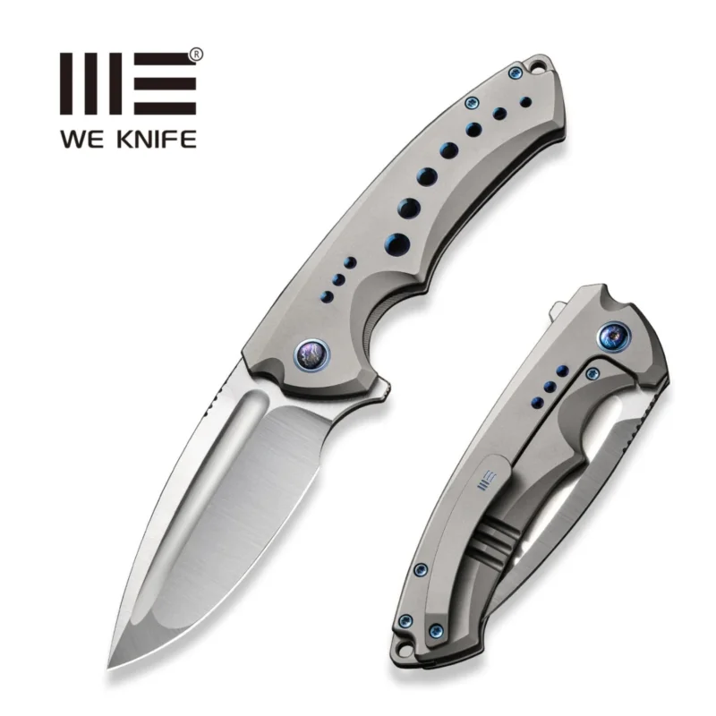 Ograniczona ilość WE Knife Nexusia LE No ???/155 Gray Titanium, Hand Satin CPM 20CV (WE22044-2)