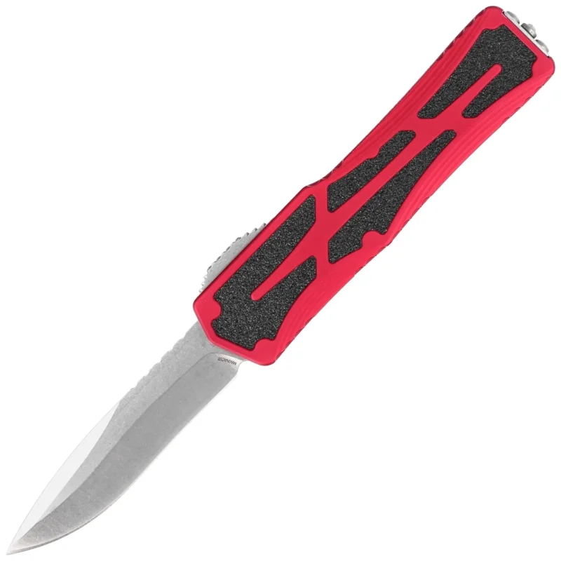 Nie przegap Heretic Knife Colossus RE Red Aluminium, Stonewashed MagnaCut by Tony Marfione Jr.