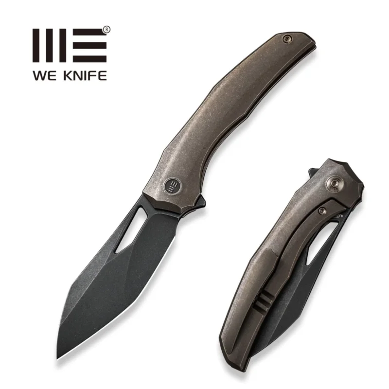 We Knife Ignio Bronze Titanium, Black Stonewashed CPM 20CV by Toni Tietzel (WE22042B-2) Hit cenowy