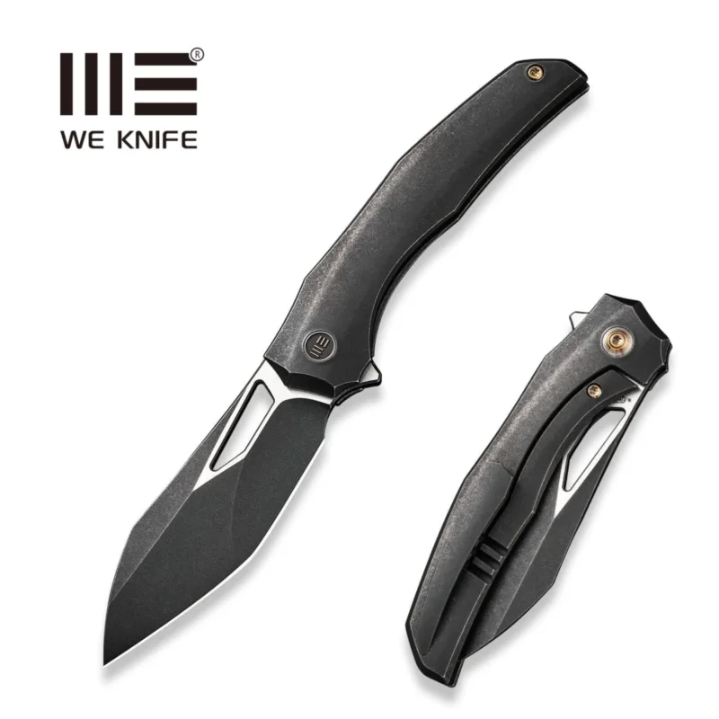 Niska cena We Knife Ignio Black Titanium, Black Stonewashed / Satin CPM 20CV by Toni Tietzel (WE22042B-1)