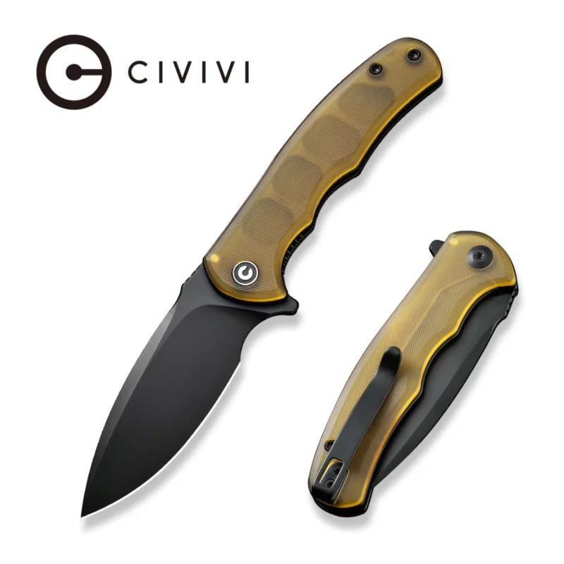 Rabat Civivi Mini Praxis Knife Bead Blasted Ultem, Black D2 (C18026C-5)