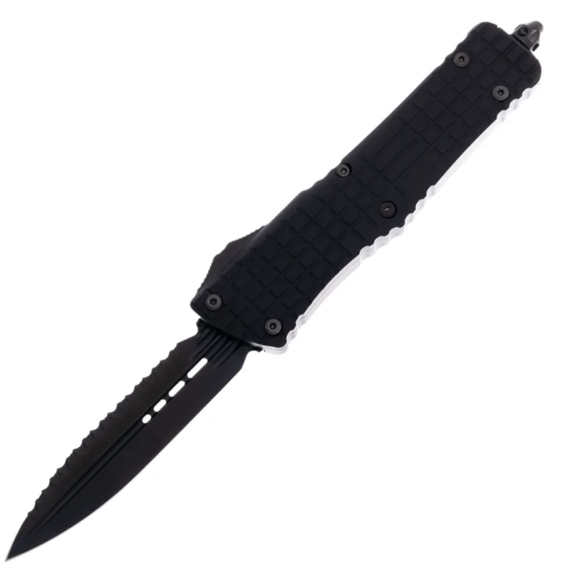 Tani Nóż automatyczny OTF Microtech Combat Troodon Delta D/E Signature Frag Shadow Black Aluminium, DLC F/S M390 by Tony Marfione (142-3CT-DSH)