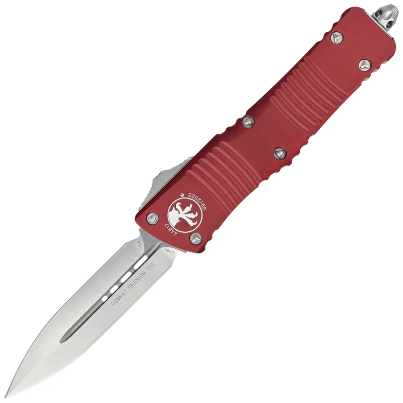 Microtech Combat Troodon D/E Merlot Aluminium, Satin M390 by Tony Marfione (142-4MR) Obniżka ceny