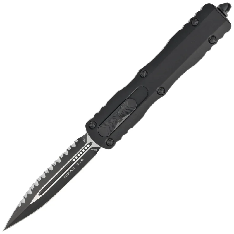 Nóż automatyczny OTF Microtech Dirac D/E Black Aluminium, Tactical F/S by Tony Marfione (225-3T) Okazja