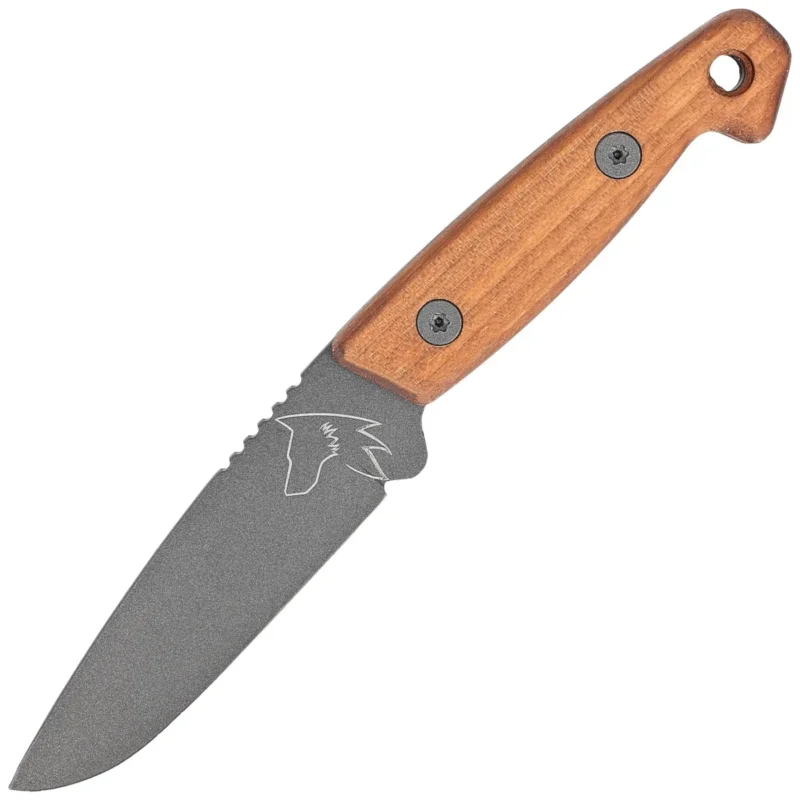 Wysoka jakość Turq Gear Wolf Drop Point Walnut Full Cubic HW Tungsten, Cerakote Tungsten Sleipner