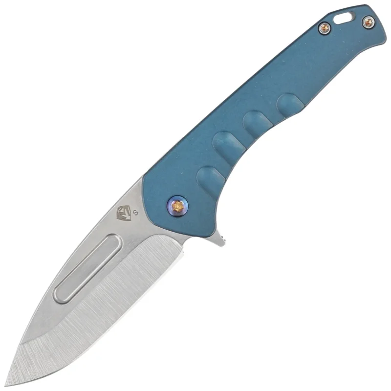 Medford Knife Praetorian Swift FL Flipper Tumbled Blade, Blue Handle, Flamed HW/Clip, S45VN (MKFF2064TD-44TM-TFCF-Q4) Darmowa dostawa